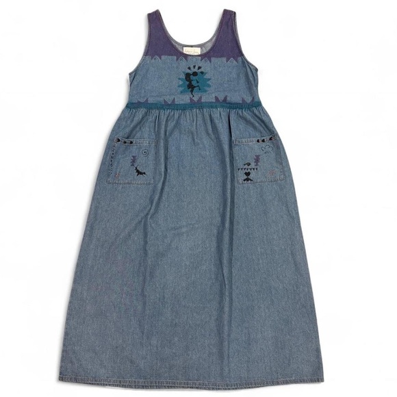 Arizona Jones Dresses & Skirts - Vintage Arizona Jones Duster Denim Jumper Dress